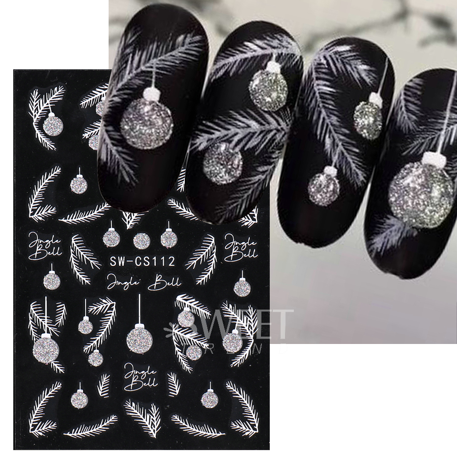 عيد الميلاد سلسلة ملصقات طلاء  - مراجعة Nail Art Xmas Design وسعره