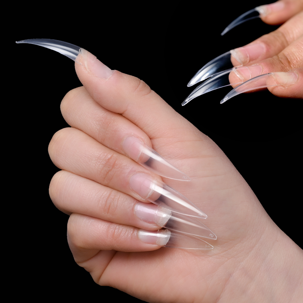 600 قطعة اضافية طويلة هوك منحن - مراجعة Nail Art Xl وسعره