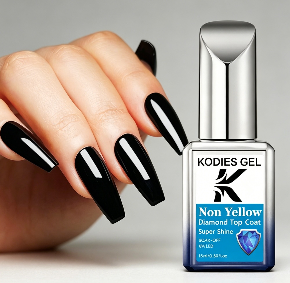 كوديز جل طبقة علوية غير صفراء  - مراجعة Nail Art Yellow وسعره