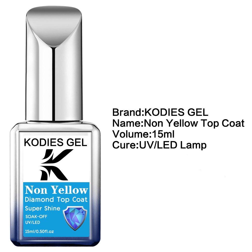 كوديز جل طبقة علوية غير صفراء  - مراجعة Nail Art Yellow وسعره