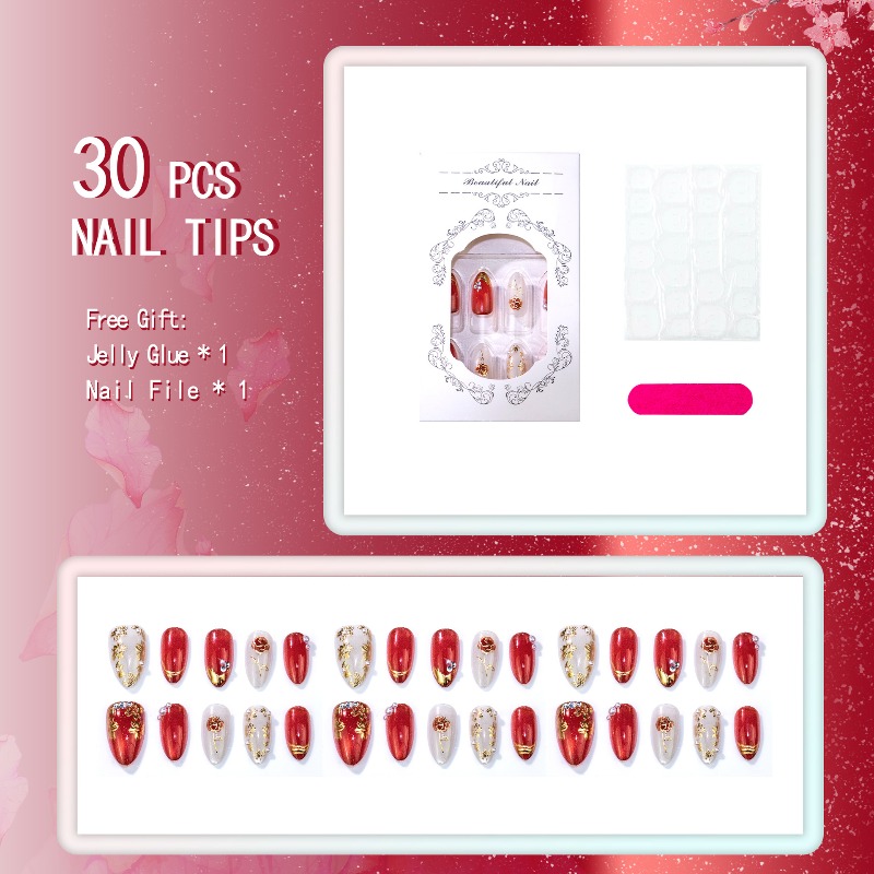 24 قطعة من الأظافر الاصطناعية  - مراجعة Nail Art Cat Eye Simple وسعره