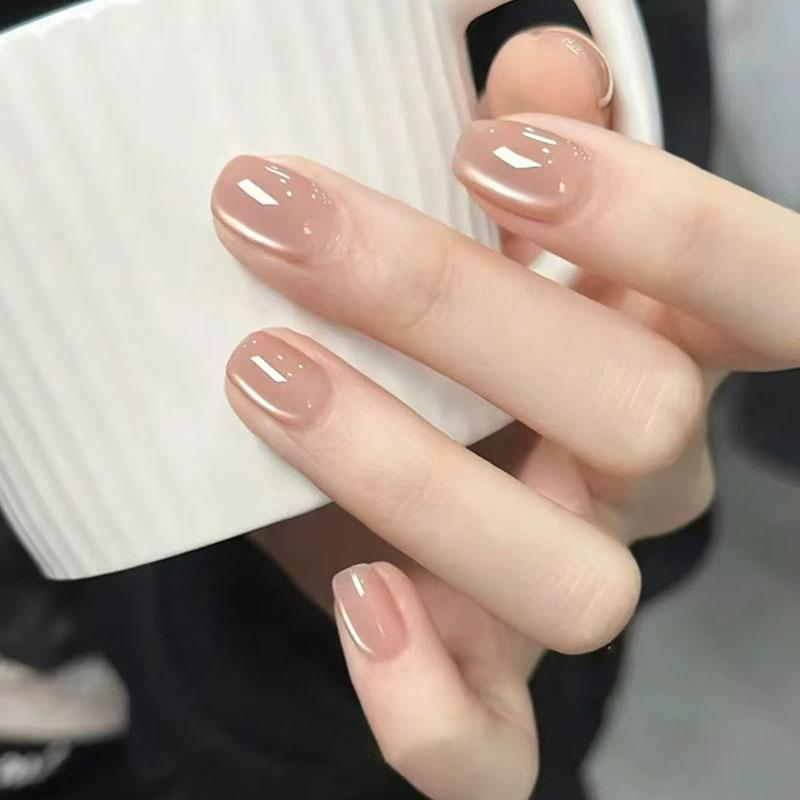 10 قطع من الأظافر الاصطناعية ا - مراجعة Nail Art Cat Eye Simple وسعره