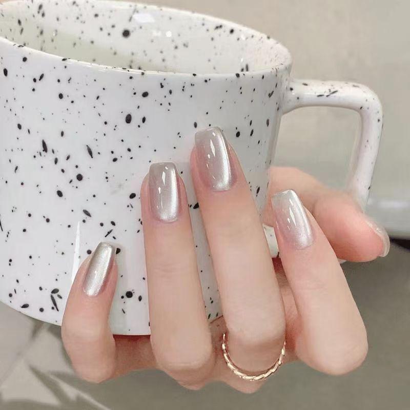 10 قطع من الأظافر الاصطناعية ا - مراجعة Nail Art Cat Eye Simple وسعره