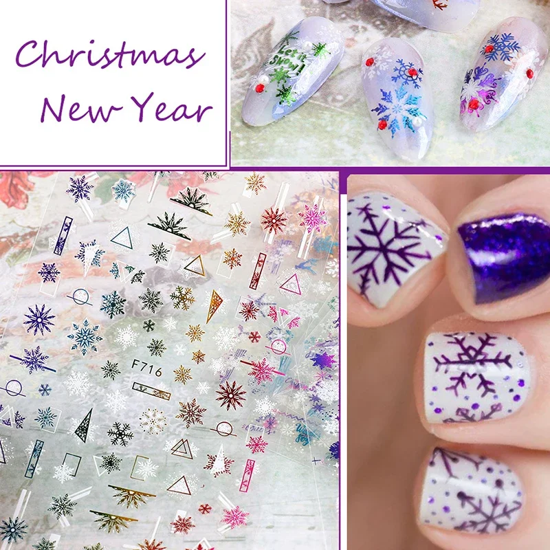 عيد الميلاد الأظافر ملصقات الش - مراجعة Nail Art Xmas Design وسعره