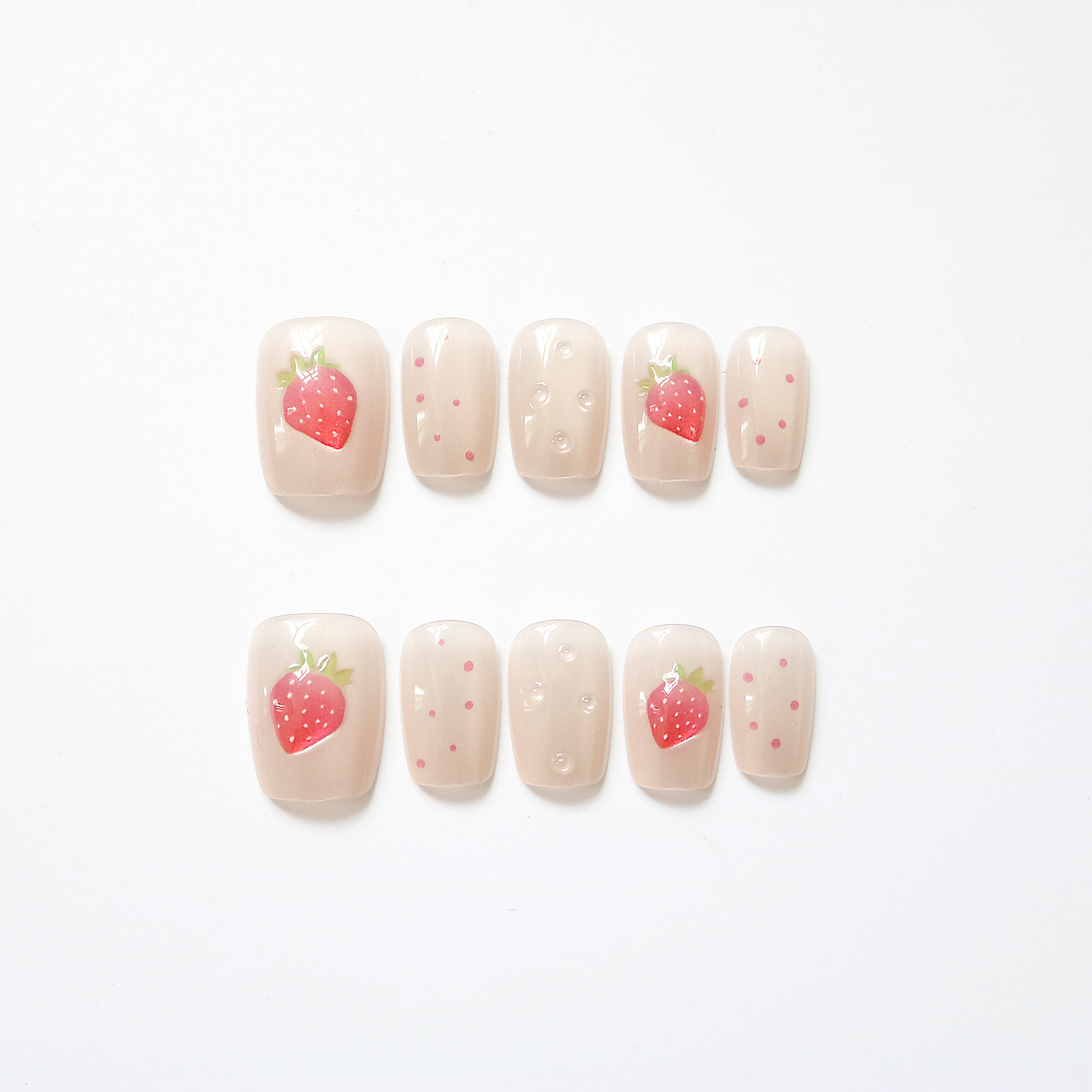 10 قطعة قصيرة مربع القط العين  - مراجعة Nail Art Fake Nails وسعره
