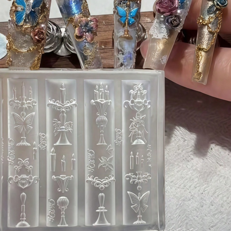 حامل شموع على شكل فراشة، جرس ر - مراجعة Nail Art Gothic وسعره