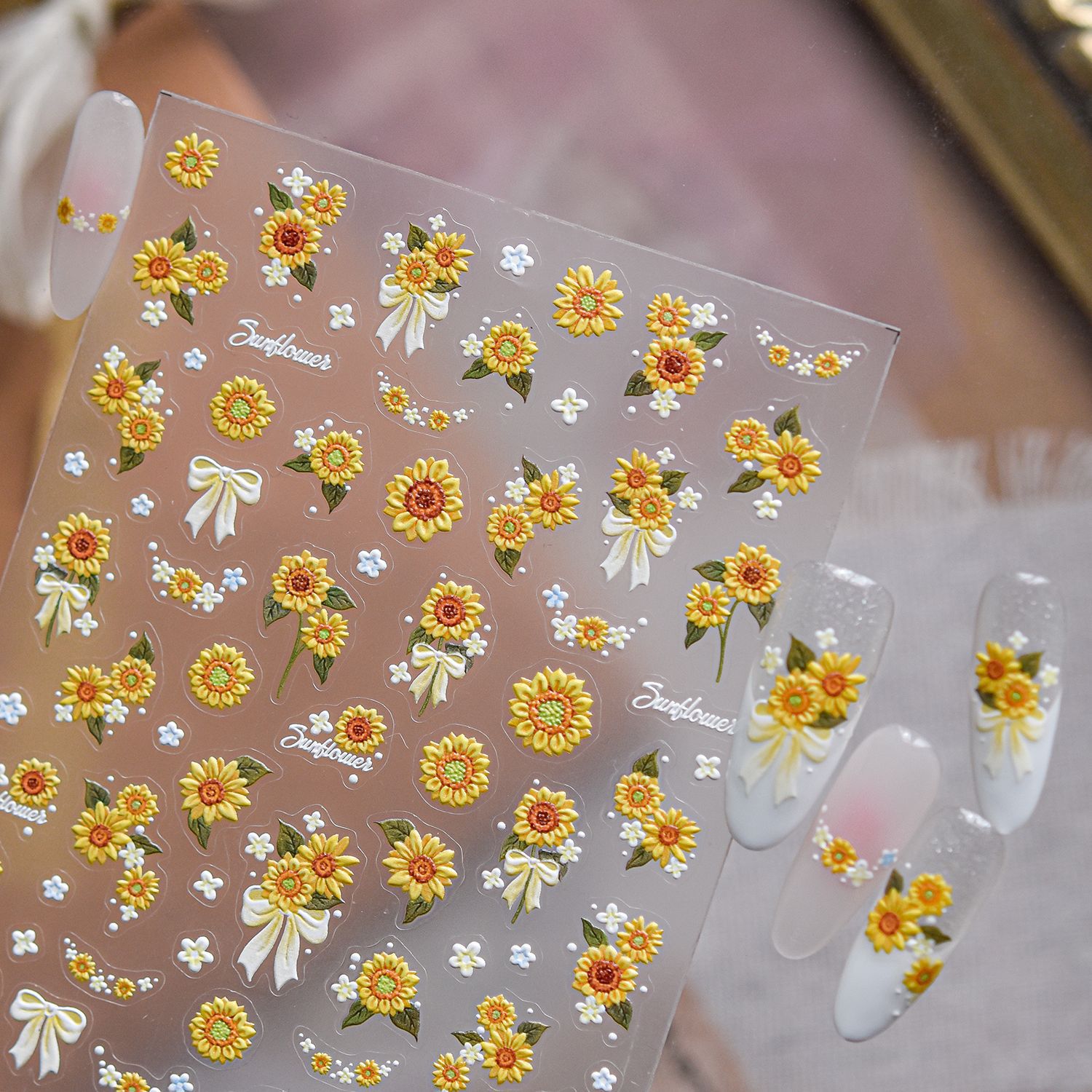 ملصقات أظافر صيفية ثلاثية الأب - مراجعة Nail Art Yellow وسعره