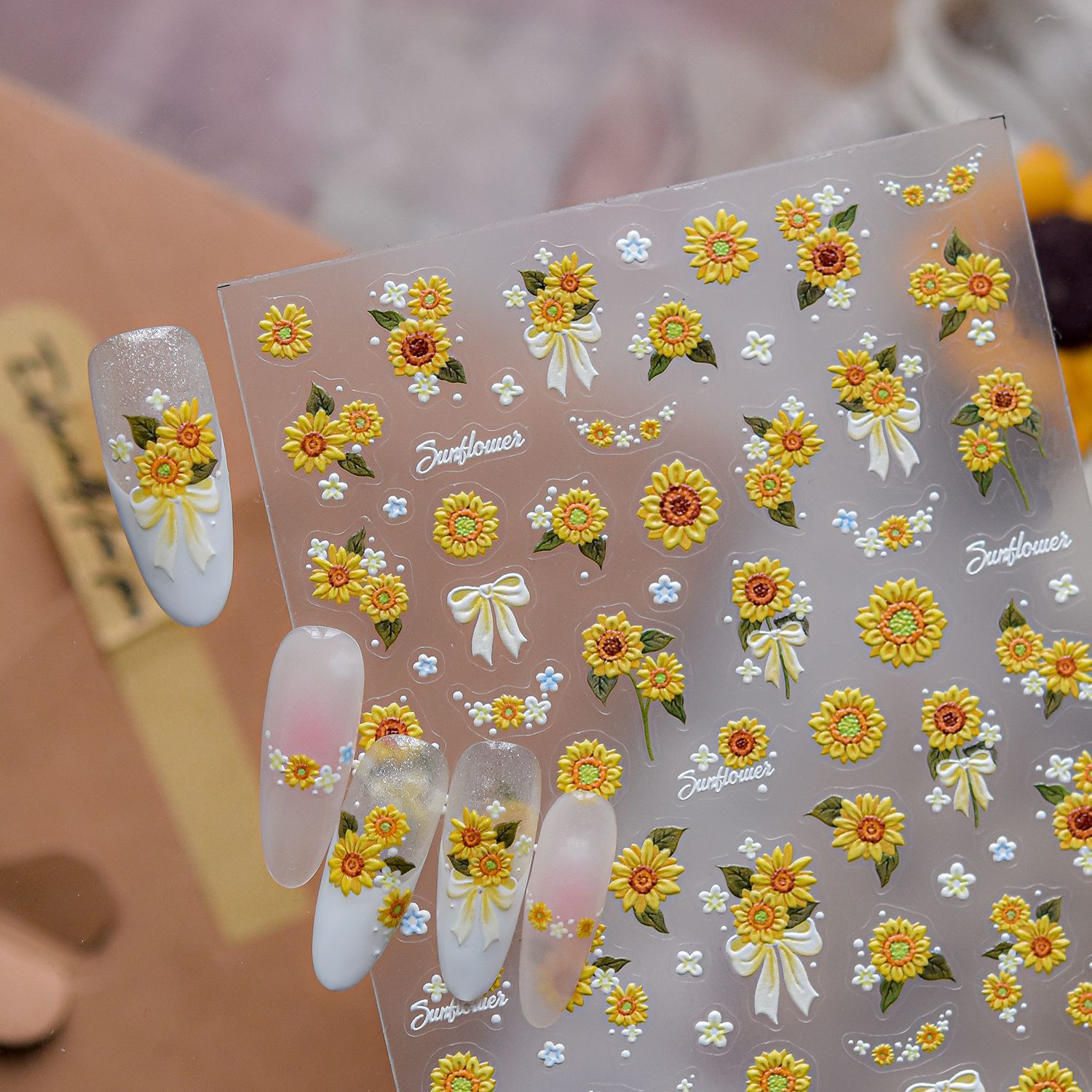 ملصقات أظافر صيفية ثلاثية الأب - مراجعة Nail Art Yellow وسعره