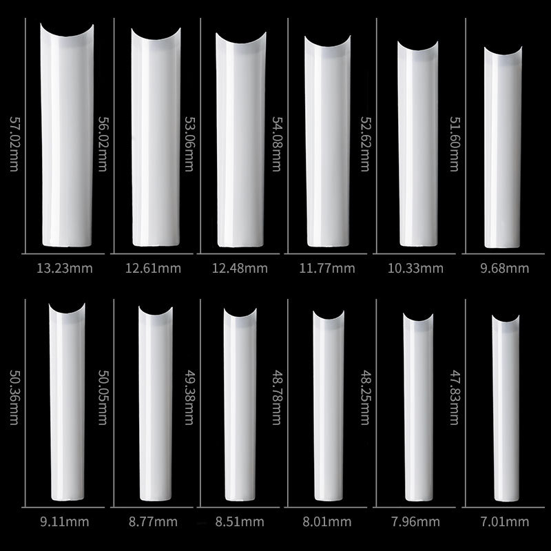 500 قطعة مربع طويل لا C منحنى  - مراجعة Nail Art Xl وسعره