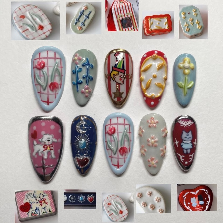 24 قطعة من الأظافر الصناعية ال - مراجعة Nail Art Gothic وسعره