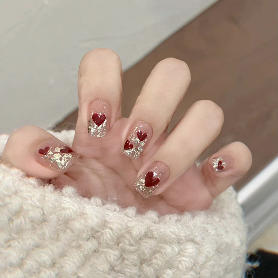 24 قطعة/مجموعة أظافر صناعية قص - مراجعة Nail Art Fake Nails وسعره
