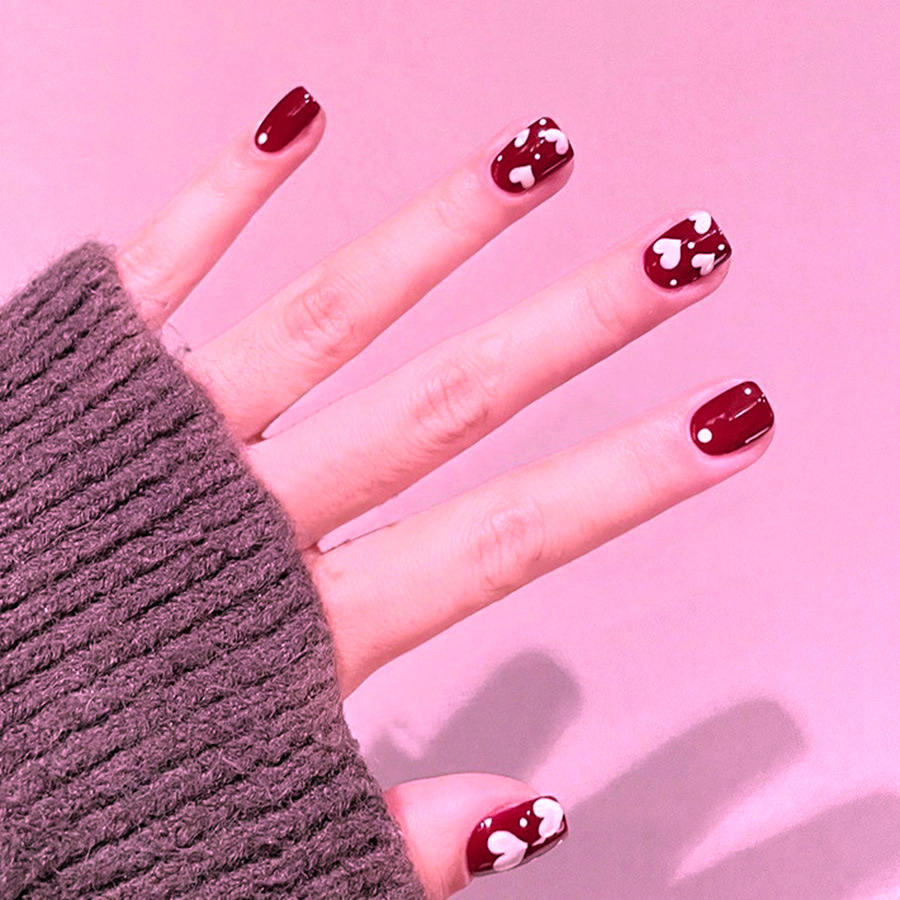 24 قطعة/مجموعة أظافر صناعية قص - مراجعة Nail Art Fake Nails وسعره