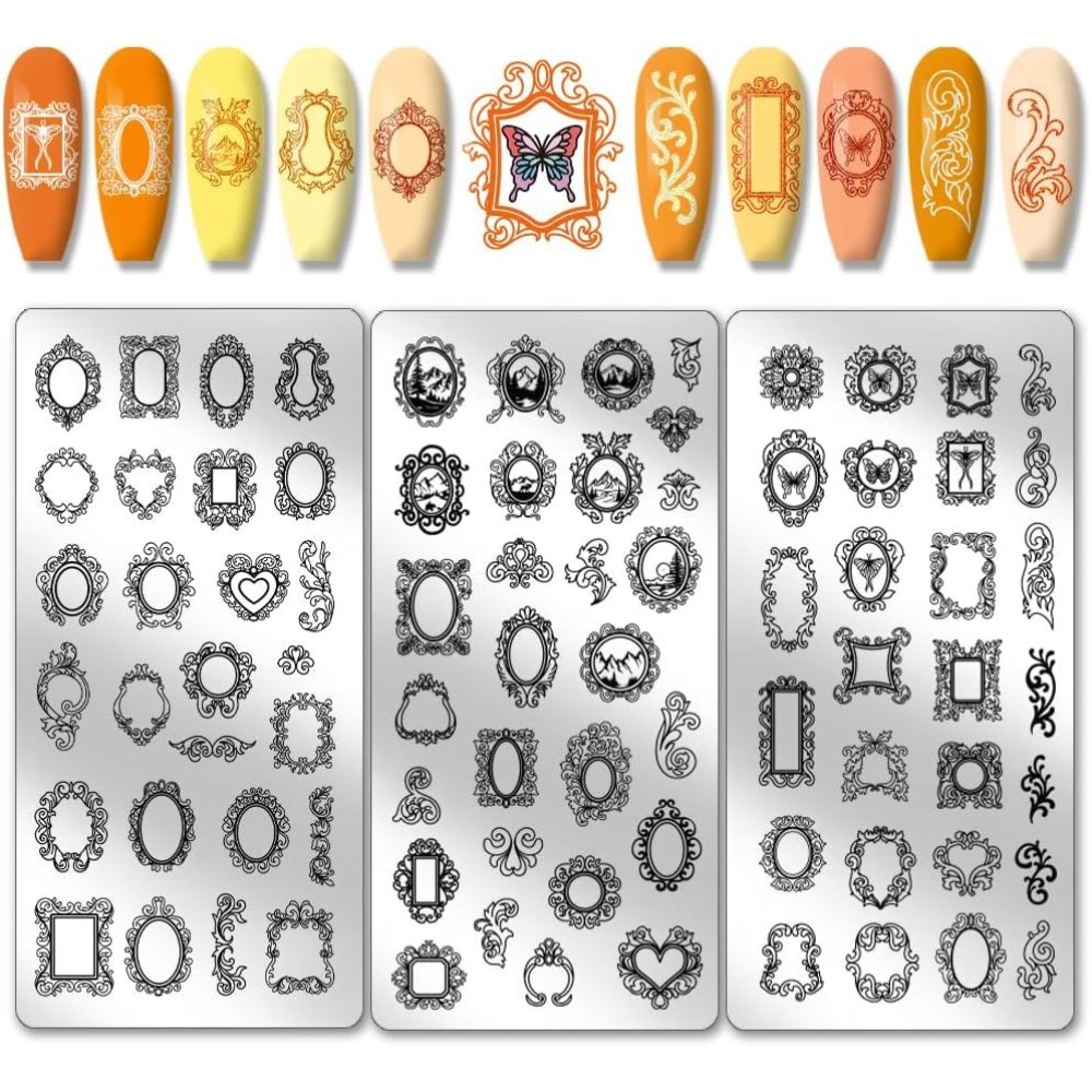 3 قطع منقوشات أظافر بتصميمات ع - مراجعة Nail Art Motif وسعره