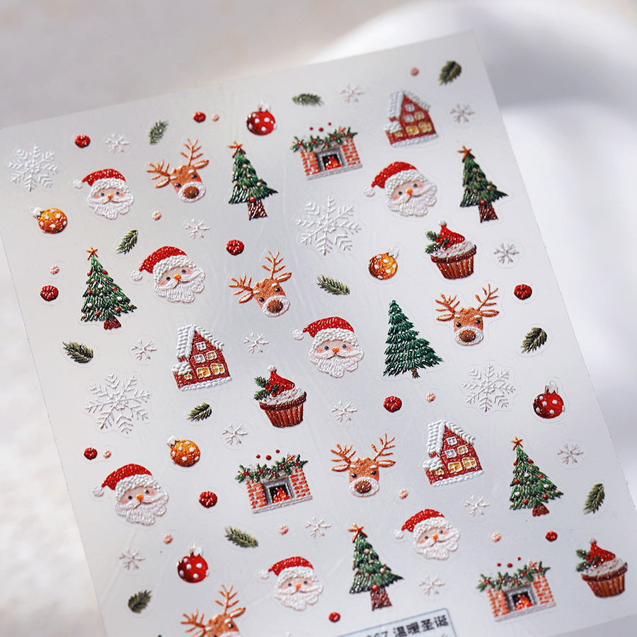 لطيف عيد الميلاد الدب والزنجبي - مراجعة Nail Art Xmas Design وسعره