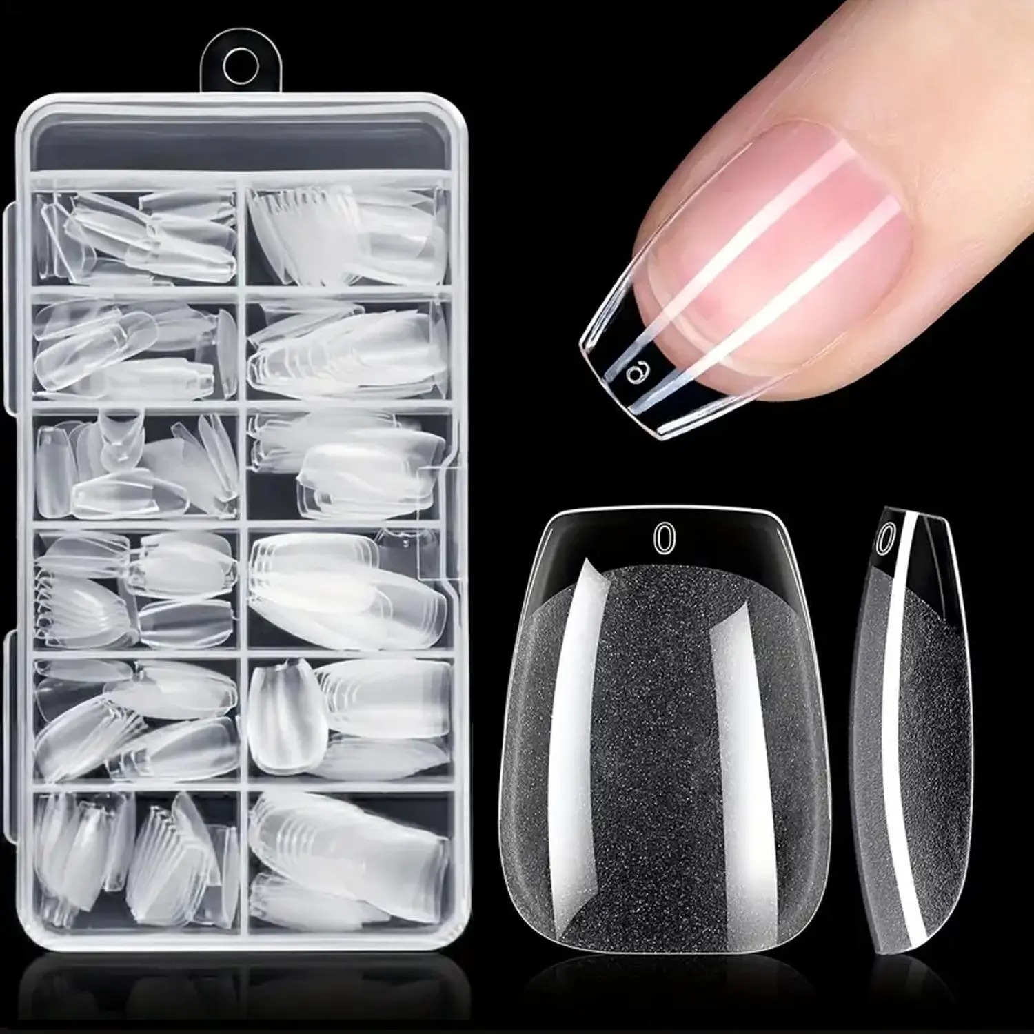 120 قطعة من أطراف الأظافر الاص - مراجعة Nail Art Xl وسعره