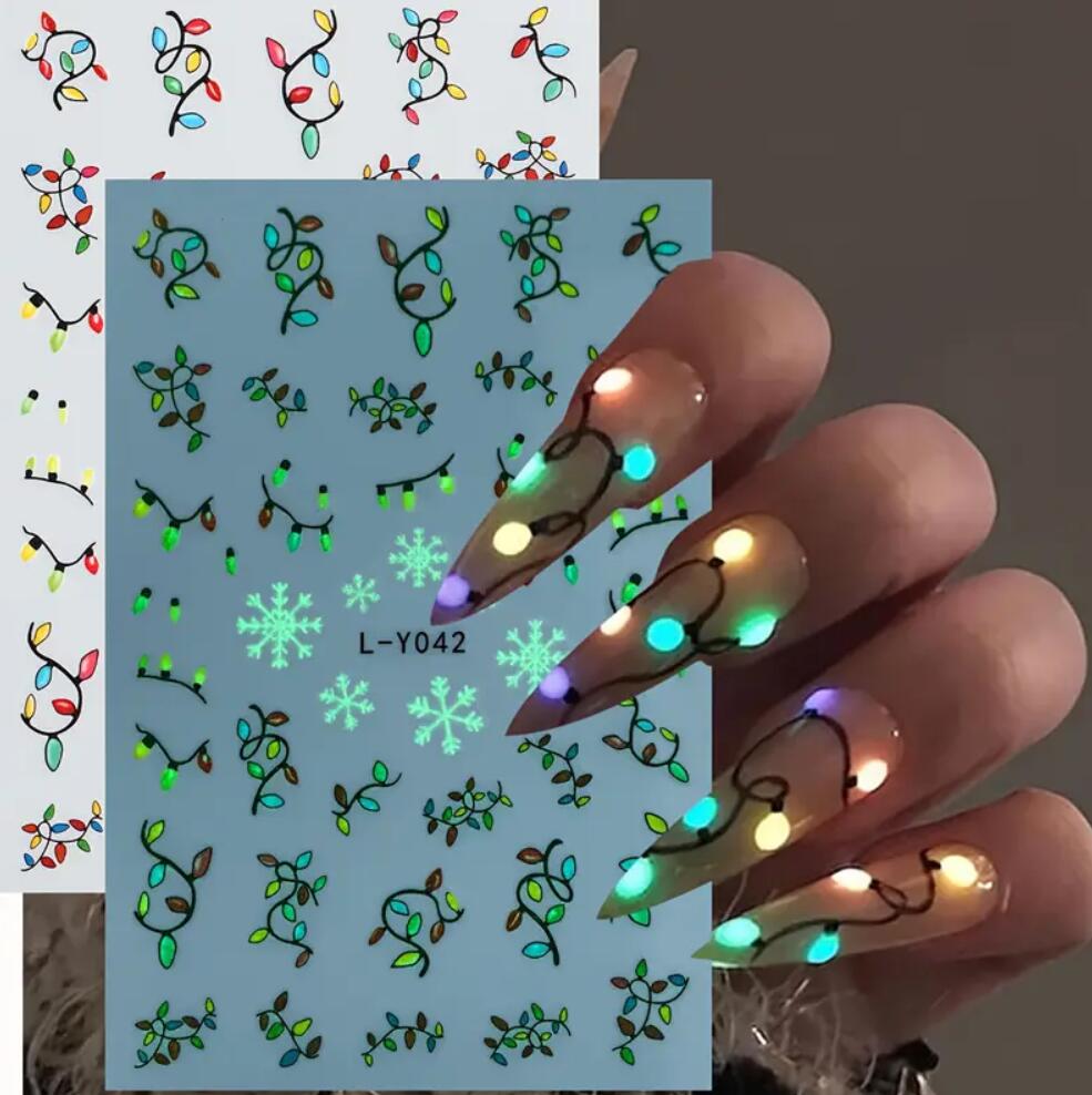 ثلاثية الأبعاد مضيئة ضوء لمبة  - مراجعة Nail Art Xmas Design وسعره
