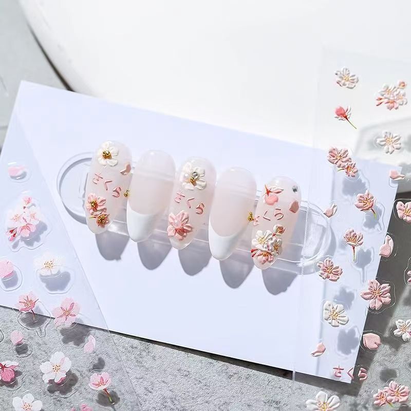 ملصقات أظافر بتصميم نحل وزهور  - مراجعة Nail Art Viral وسعره