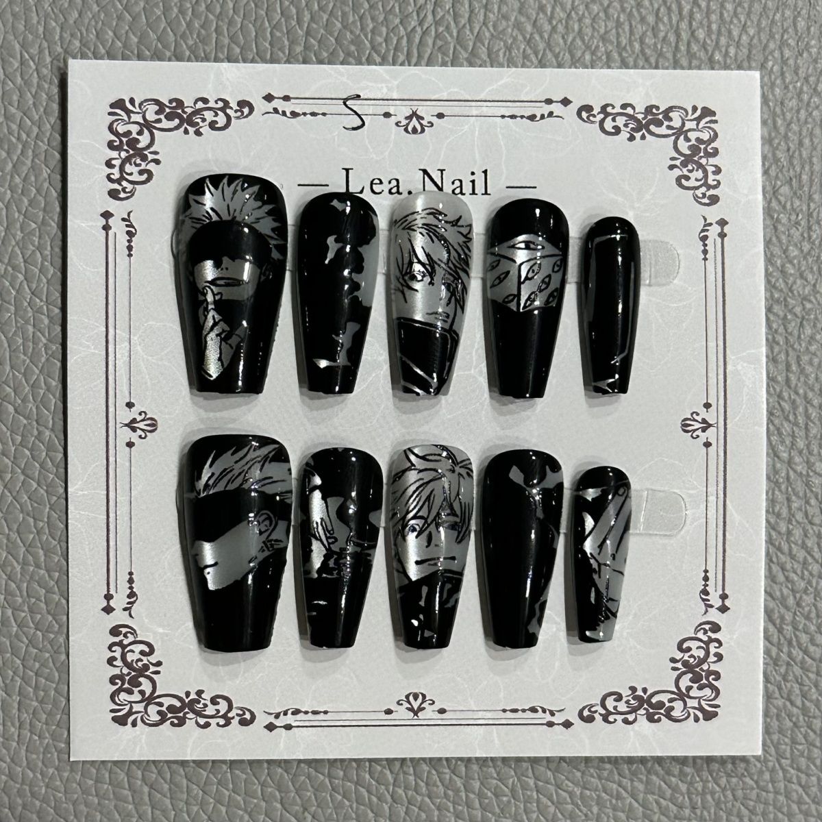 Gojo Satoru مانيكير عيون القط  - مراجعة Nail Art Motif وسعره