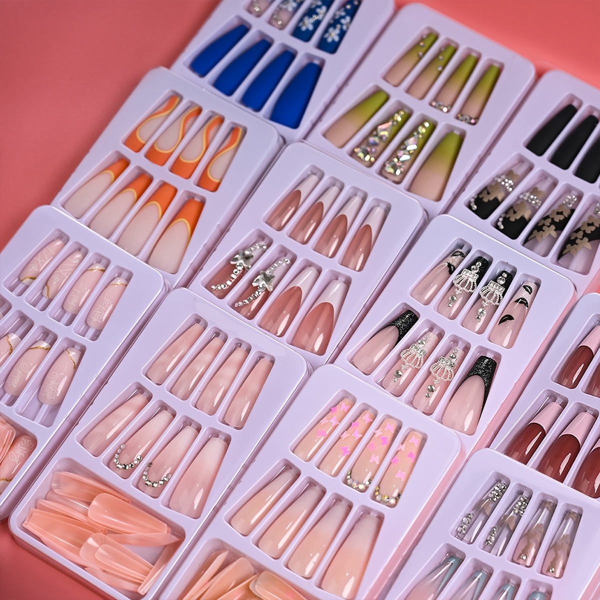 24 قطعة اضغط على الأظافر المزي - مراجعة Nail Art Xl وسعره