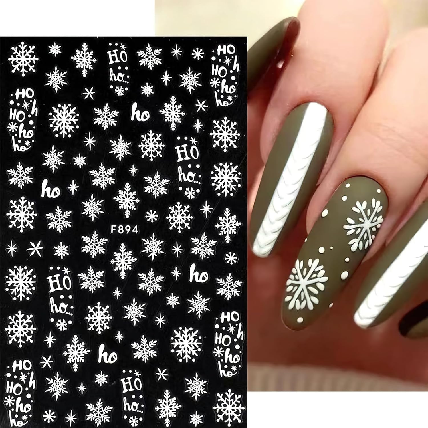 ثلاثية الأبعاد ندفة الثلج مسما - مراجعة Nail Art Xmas Design وسعره