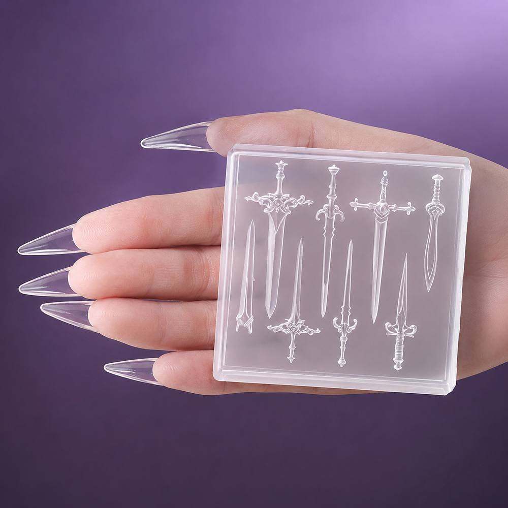 قالب سيليكون لتصميم الأظافر عل - مراجعة Nail Art Gothic وسعره