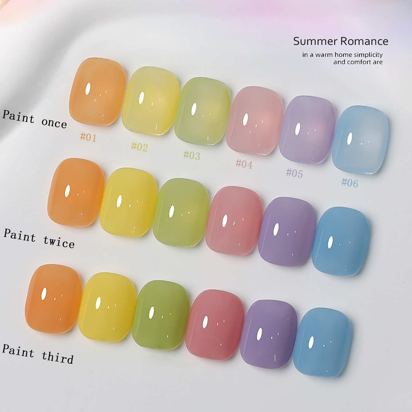 1-6 قطع من طلاء الأظافر الجل ا - مراجعة Nail Art Yellow وسعره
