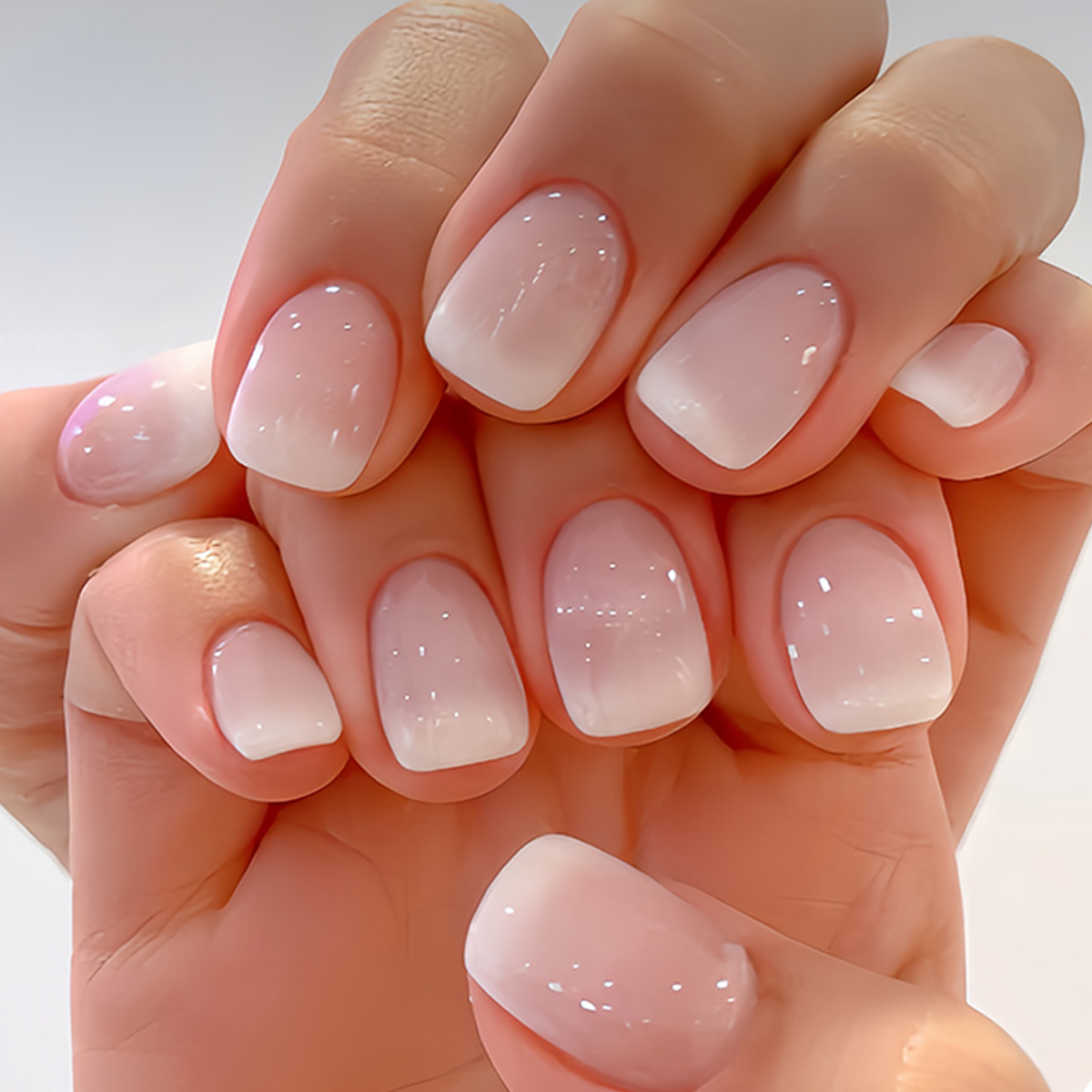 24 قطعة بسيطة الباليه بريق انف - مراجعة Nail Art Fake Nails وسعره